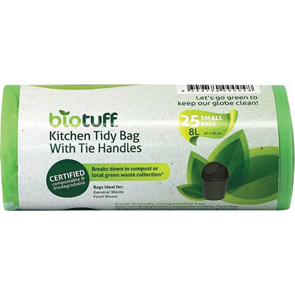Biotuff Kitchen Tidy Bag Small Bags 25pk 8L