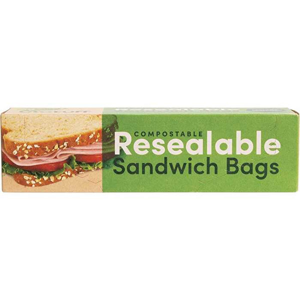 Biotuff Resealable Sandwich Bags 18x17cm 30pk