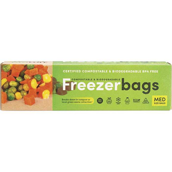 Biotuff Compostable Freezer Bags Medium Bags 25pk 4L