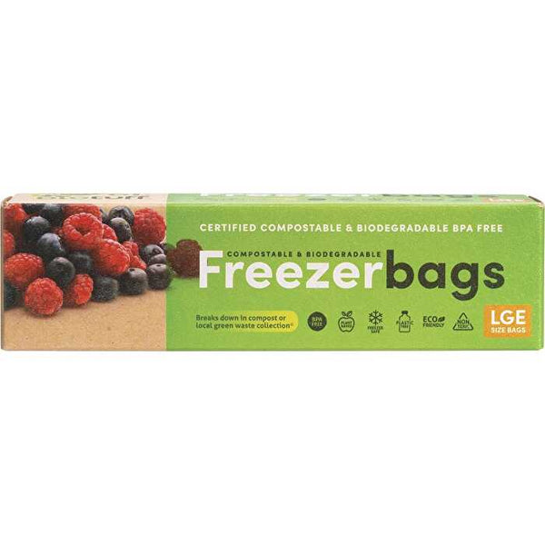 Biotuff Compostable Freezer Bags Large Bags 20pk 6L