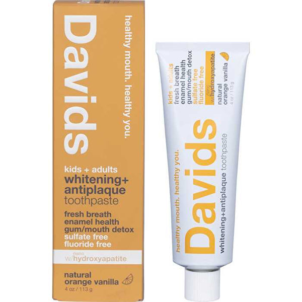 David's Toothpaste Whitening + Antiplaque Orange + Vanilla 113g