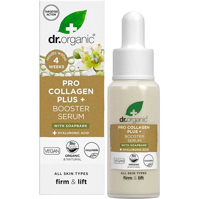 Dr Organic Pro Collagen Plus+ Booster Serum Soapbark 30ml