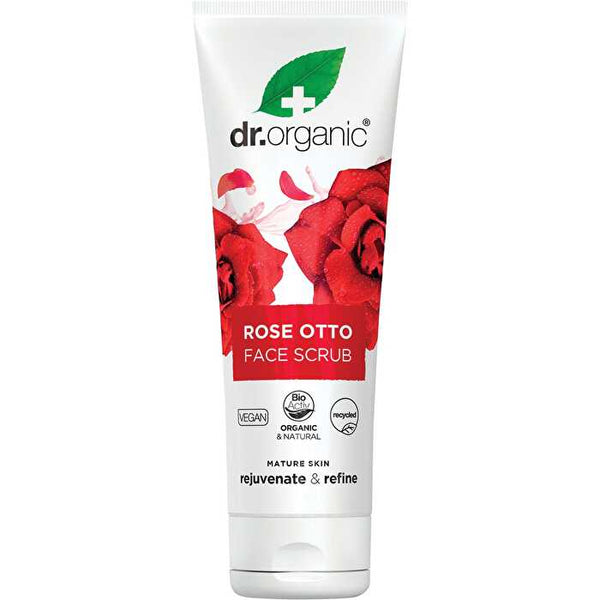 Dr Organic Face Scrub Rose Otto 125ml