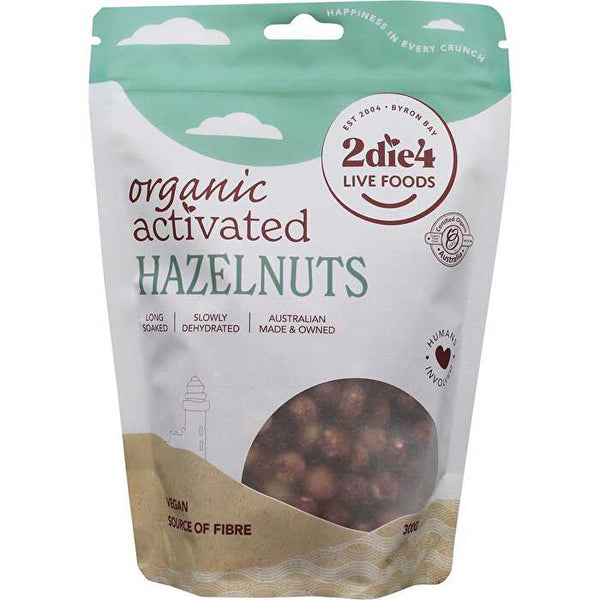 2die4 Live Foods Organic Activated Hazelnuts 300g