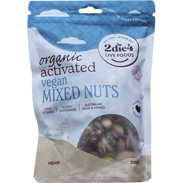 2die4 Live Foods Organic Activated Mixed Nuts Vegan 300g
