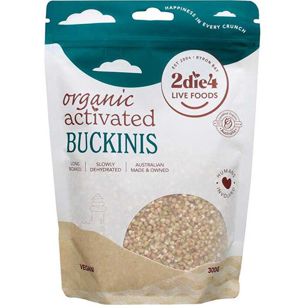 2die4 Live Foods Organic Activated Buckinis 300g