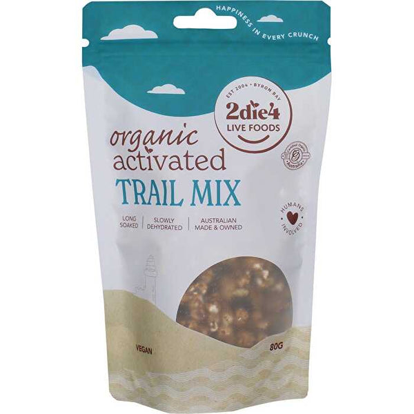 2die4 Live Foods Organic Activated Trail Mix 80g