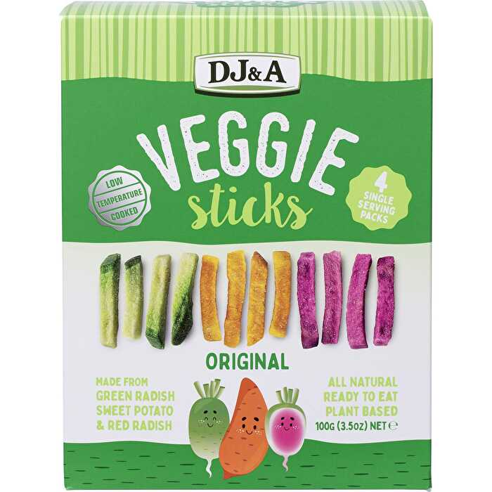 Dj&a Veggie Sticks Original Multi Pack 4x25g