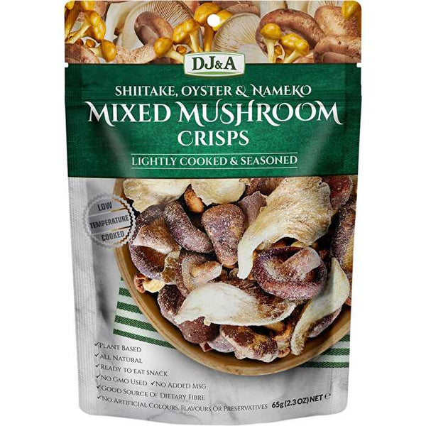 Dj&a Mixed Mushroom Crisps 9x65g