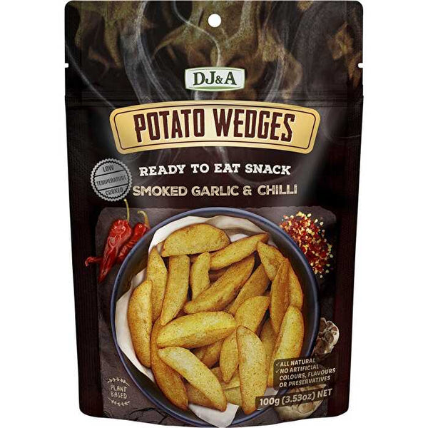 Dj&a Potato Wedges Smoked Garlic & Chilli 9x100g