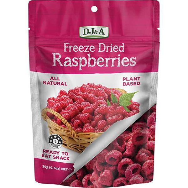 Dj&a Freeze Dried Raspberries 10x20g