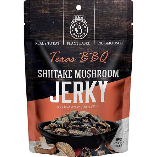 Dj&a Shiitake Mushroom Jerky Texas BBQ 12x60g