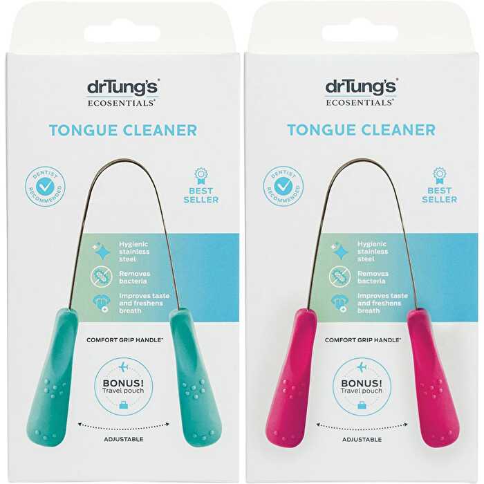 Dr Tung's Tongue Cleaner Stainless Steel (Colour May Vary)