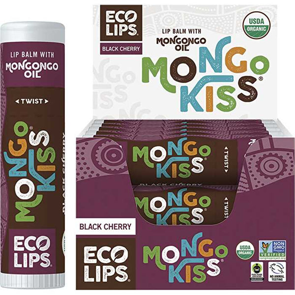 Eco Lips Lip Balm Mongo Kiss Black Cherry 15x7g