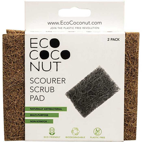 Ecococonut Scourer Scrub Pad 2pk