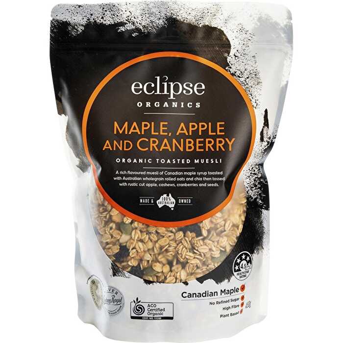 Eclipse Organics Organic Muesli Maple, Apple & Cranberry 450g
