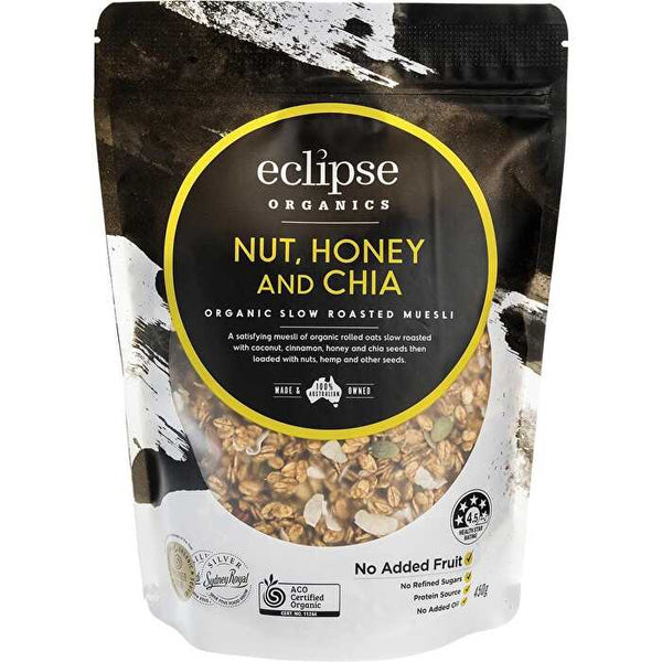 Eclipse Organics Organic Muesli Nut, Honey & Chia 450g