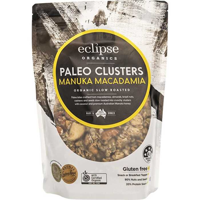 Eclipse Organics Organic Paleo Clusters Manuka Macadamia 450g