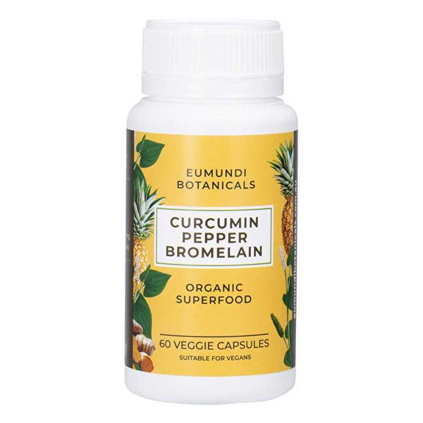 Eumundi Botanicals Curcumin Pepper Bromelain 60 Caps
