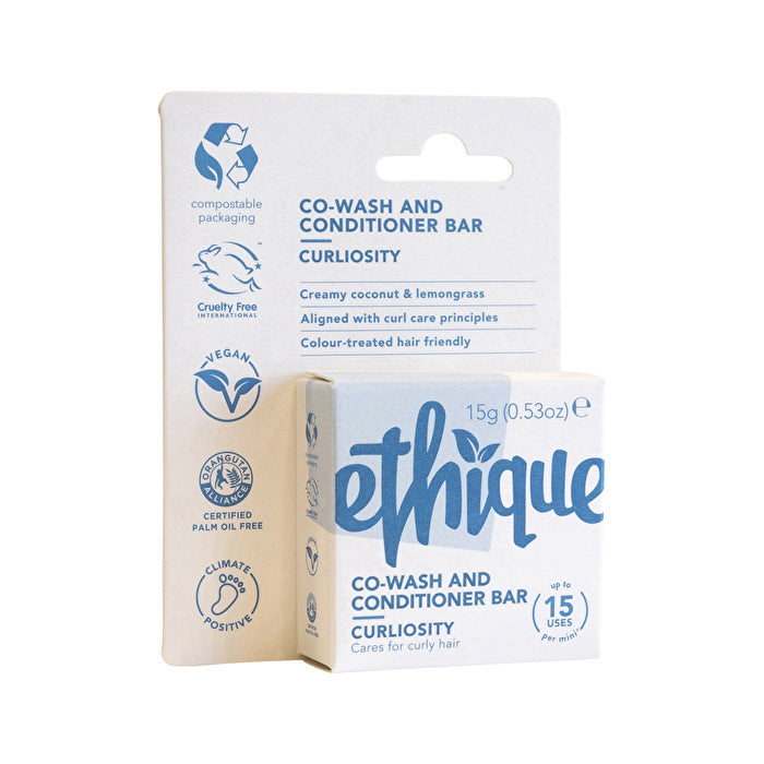 Ethique Bar Co-Wash and Conditioner Curliosity (Cares For Curly Hair) 15g