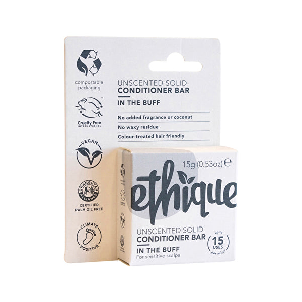 Ethique Bar Conditioner Solid In The Buff (For Sensitive Scalps) Unscented 15g