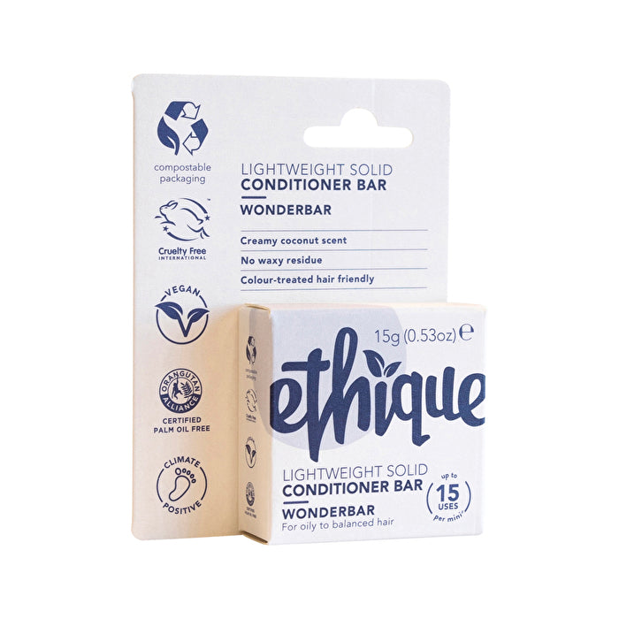 Ethique Bar Conditioner Lightweight Solid Wonderbar (For Oily To Balanced Hair) 15g
