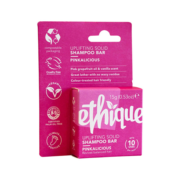 Ethique Bar Shampoo Uplifting Solid Pinkalicious (Revives Balanced Hair) 15g