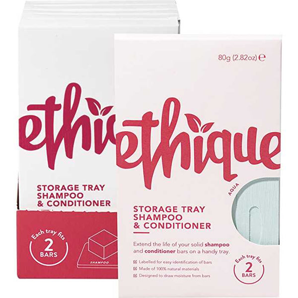 Ethique Storage Tray Shampoo & Conditioner Aqua x6