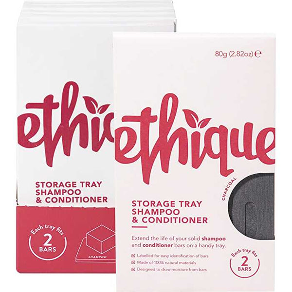 Ethique Storage Tray Shampoo & Conditioner Charcoal x6