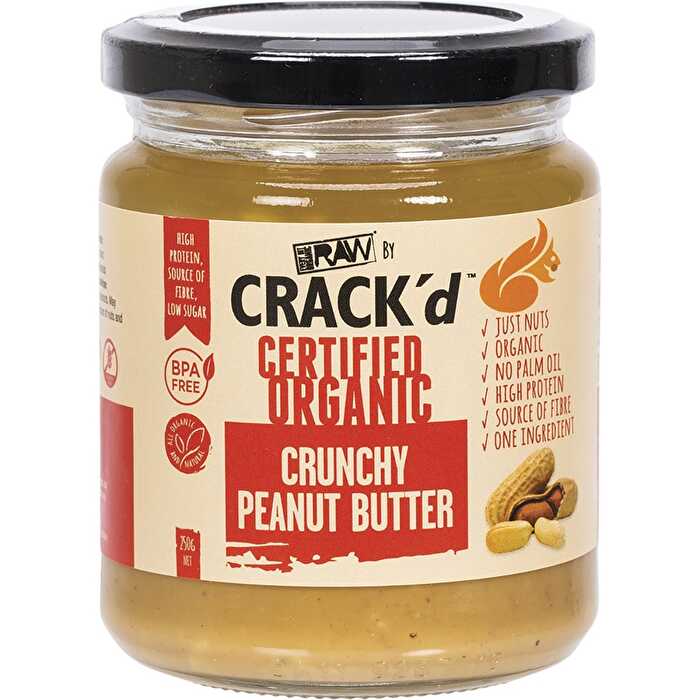 Every Bit Organic Crack'd Crunchy Peanut Butter 250g