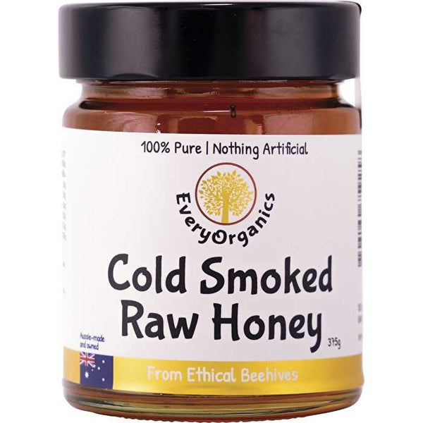 Everyorganics Cold Smoked Raw Honey From Ethical Beehives 375g