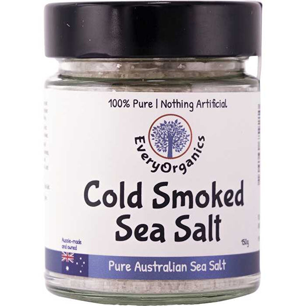 Everyorganics Cold Smoked Sea Salt Pure Australian Sea Salt 150g