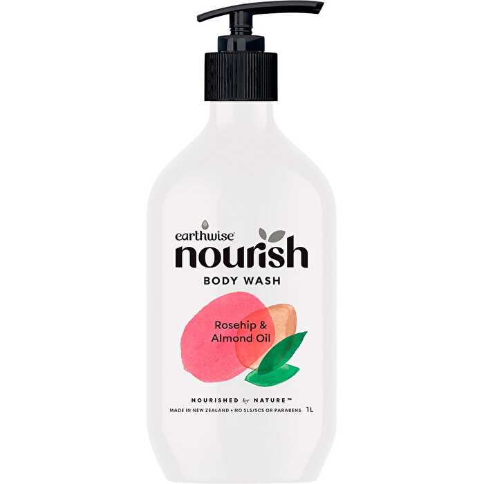 Earthwise Nourish Body Wash Rosehip & Almond Oil 1000ml