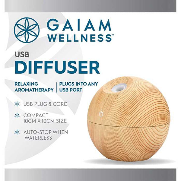 Gaiam Diffuser with USB 10cm x 10cm