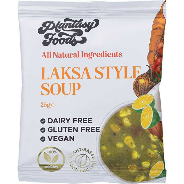 Plantasy Foods The Good Soup Laksa with Kaffir Lime and Coconut 7x25g