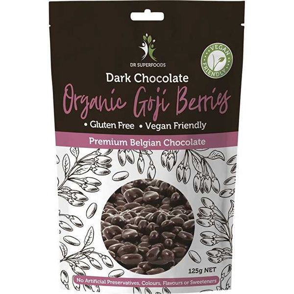 Dr Superfoods Goji Berries Organic Dark Chocolate 125g