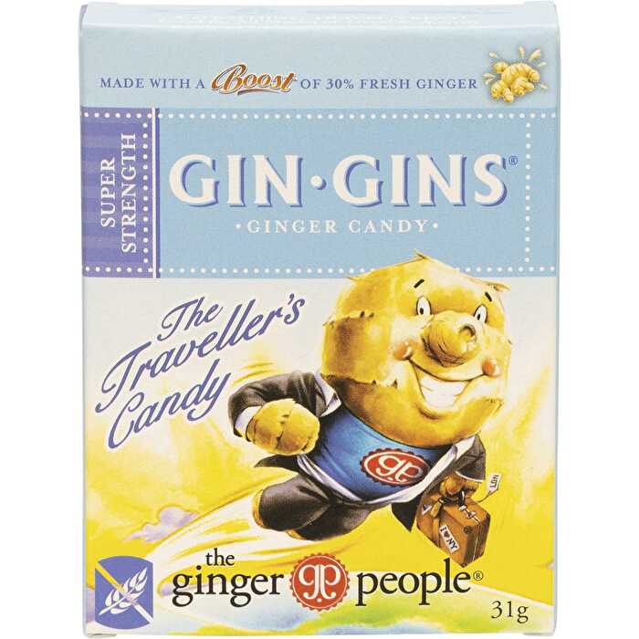 The Ginger People Gin Gins Ginger Candy Super Strength 12x31g
