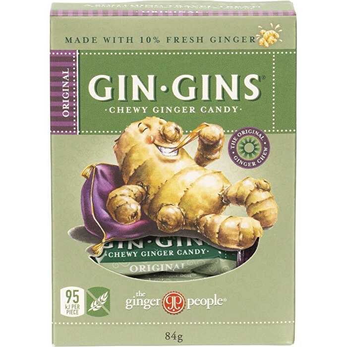 The Ginger People Gin Gins Ginger Candy Chewy Original 12x84g