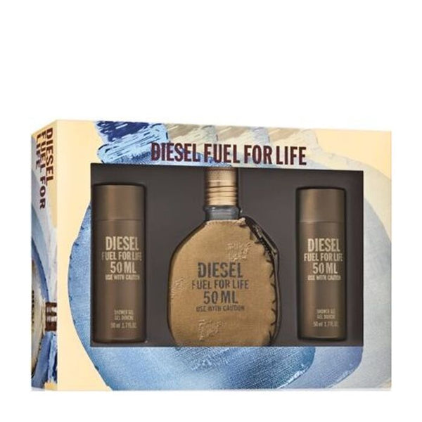 Diesel Fuel For Life 3pc Set - Eau De Toilette _ 2x Shower Gel 50ml