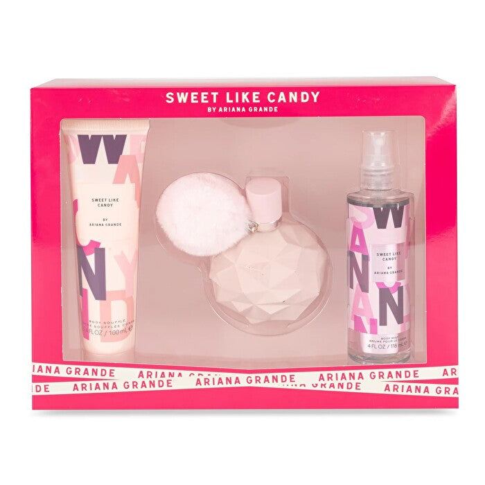 Ariana Grande Sweet Like Candy Set - Eau De Parfum & Body Mist & Body Souffle 100ml 120ml