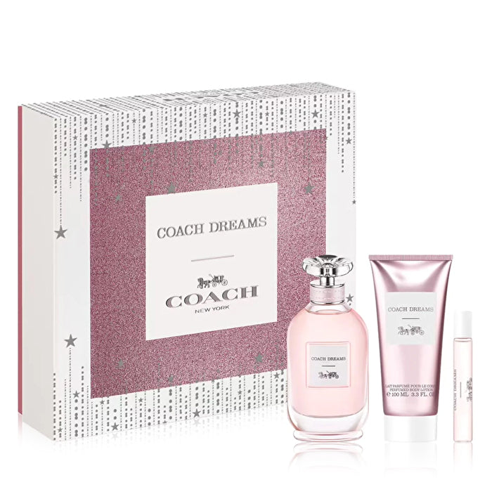 Coach Dreams Set Woman - Dreams Eau De Parfum & Dreams Eau De Parfum Purse Spray & Body Lotion 100ml 7.5ml