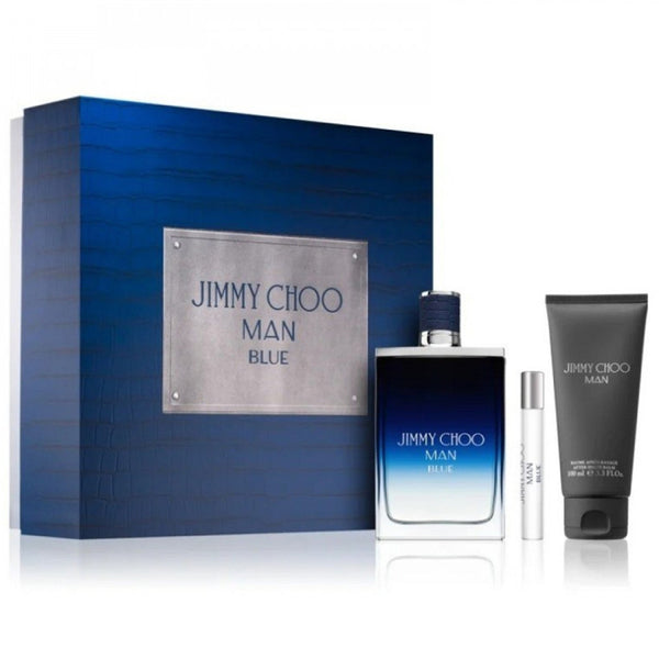 Jimmy Choo Man Blue Set - Eau De Toilette & Travel Spray & Shower Gel 100ml 7.5ml