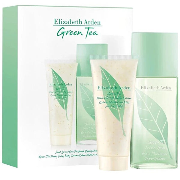 Elizabeth Arden Green Tea 2pc Set - Scent Spray & Body Cream 100ml