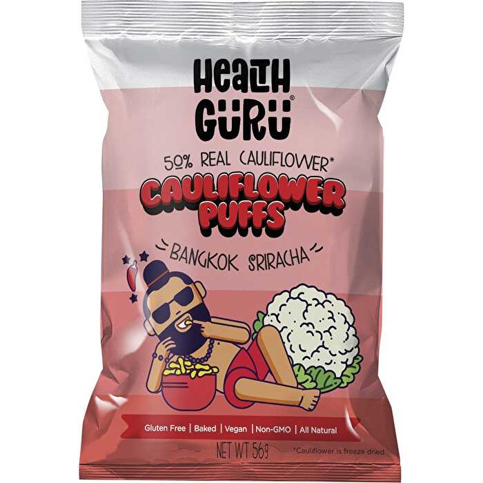 Health Guru Cauliflower Puffs Bangkok Sriracha 6x56g