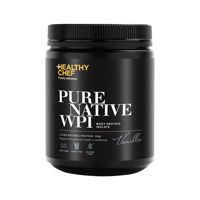 The Healthy Chef Pure Native WPI (Whey Protein Isolate) Vanilla 550g ...