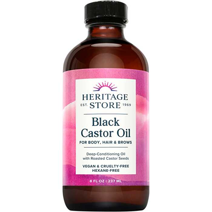 Heritage Store Black Castor Oil 237ml