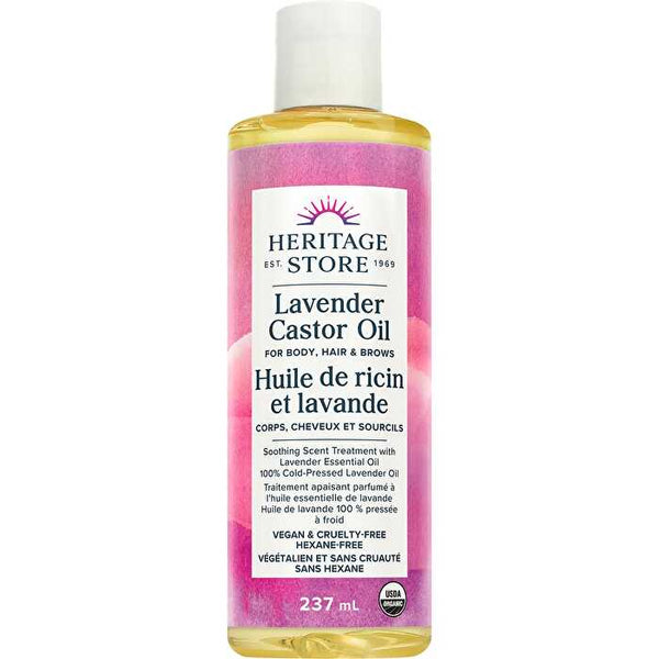 Heritage Store Lavender Castor Oil 237ml