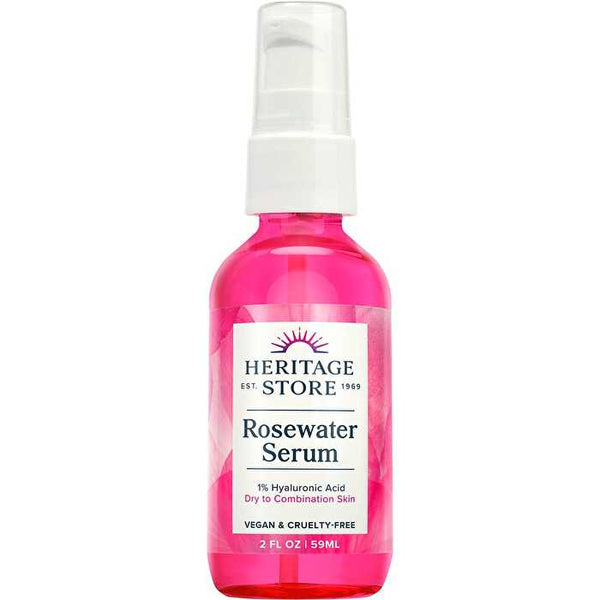 Heritage Store Rosewater Serum 1% Hyaluronic Dry to Combination Skin 59ml
