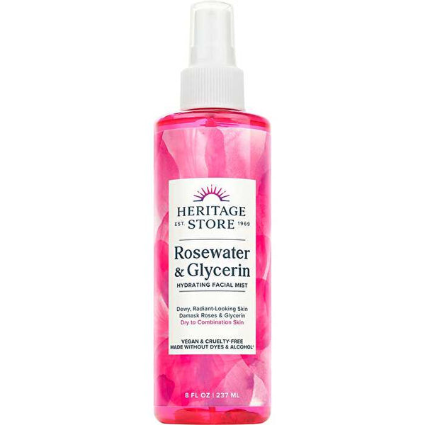 Heritage Store Rosewater & Glycerin Hydrating Facial Mist 237ml