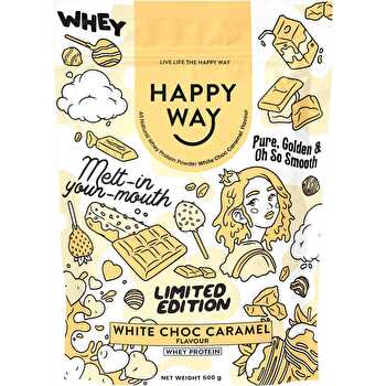 Happy Way White Choc Caramel Whey Protein 500g